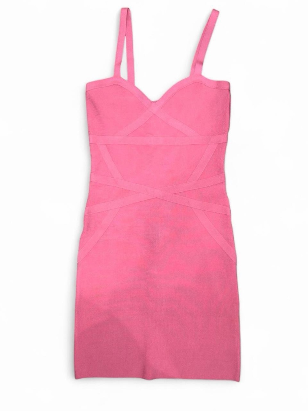 Bebe Pink Bandage Bodycon Dress Size Medium